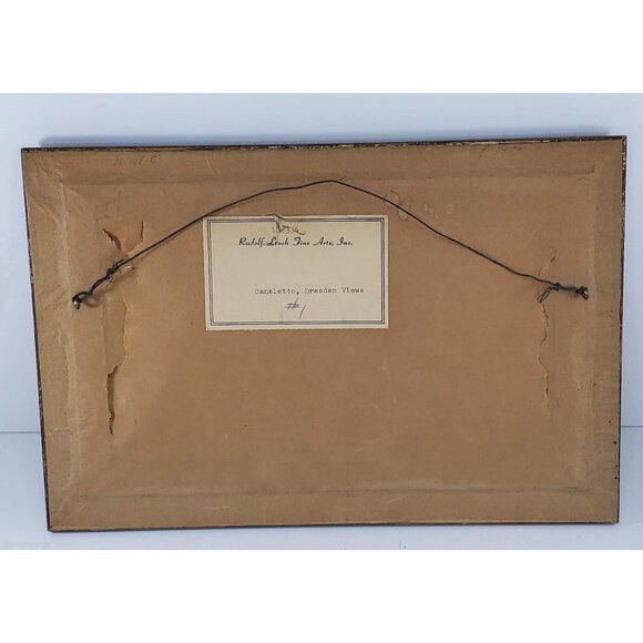 Rudolf Lesch Fine Arts Giovanni Antonio Canal Canaletto Dresden Views Print Fram - Picture 5 of 8